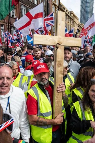 Unite the Kingdom rally supporters.