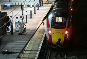 11 hospitalised in UK train knife attack.