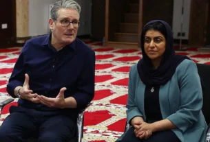 Starmer and Mahmood block right-wing voices from Unite the Kingdom rally.