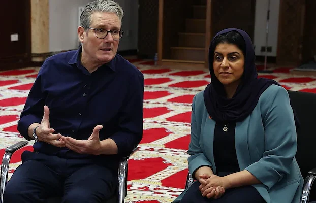 Starmer and Mahmood block right-wing voices from Unite the Kingdom rally.